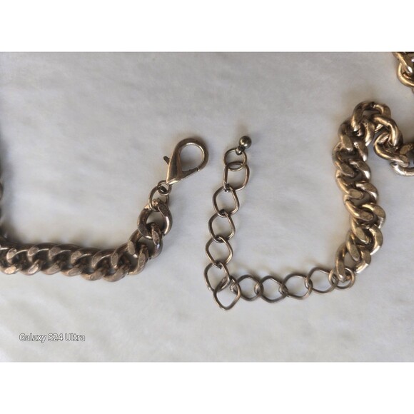 Vintage Necklace Marjorie Baer MB SF Modernist Artesian "Hand Hammered" Design - Picture 8 of 8